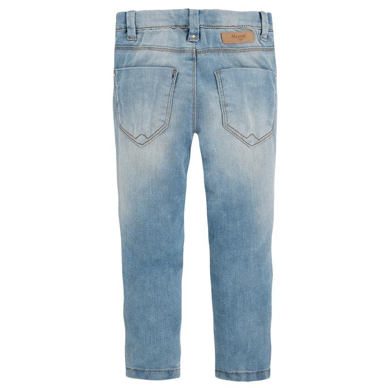 Pobeljene jeans legice za punce (077-031) - Mayoral