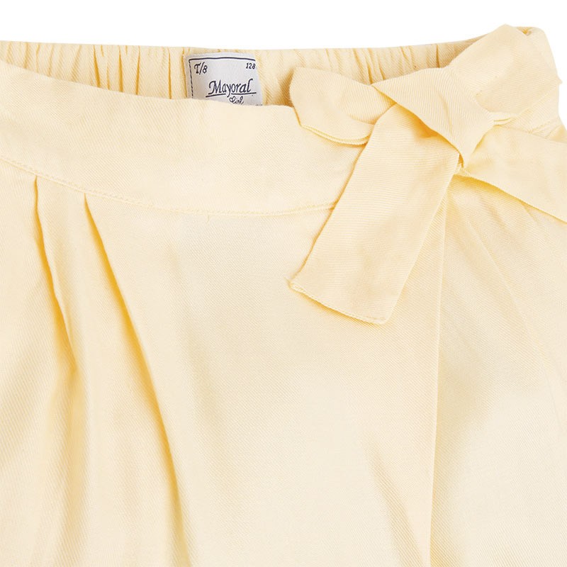 Poletne harem hlače za punce v rumeni barvi - Mayoral