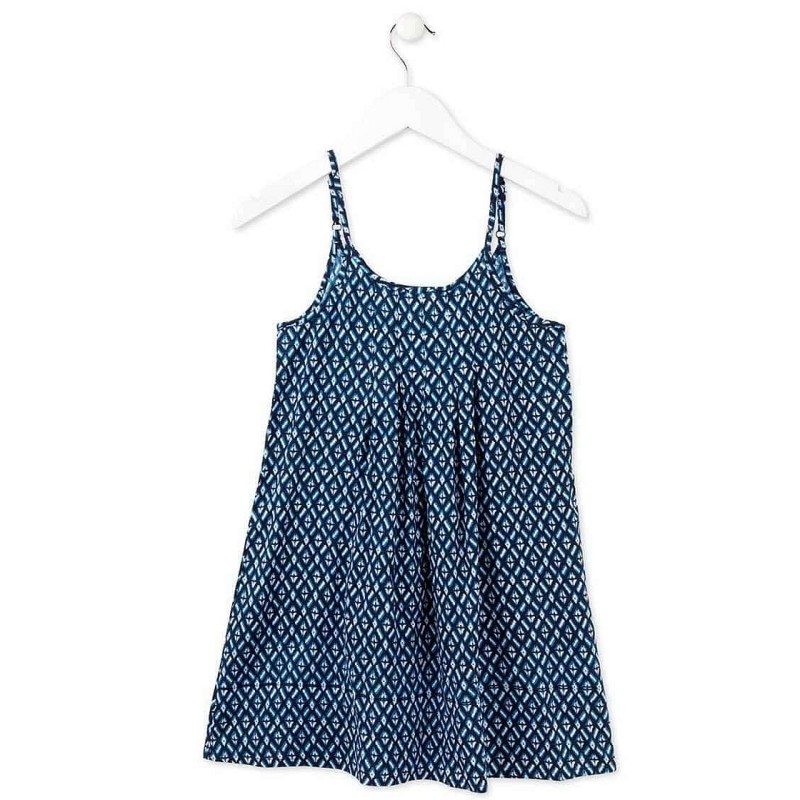 Poletna obleka za punce v modri barvi - Losan