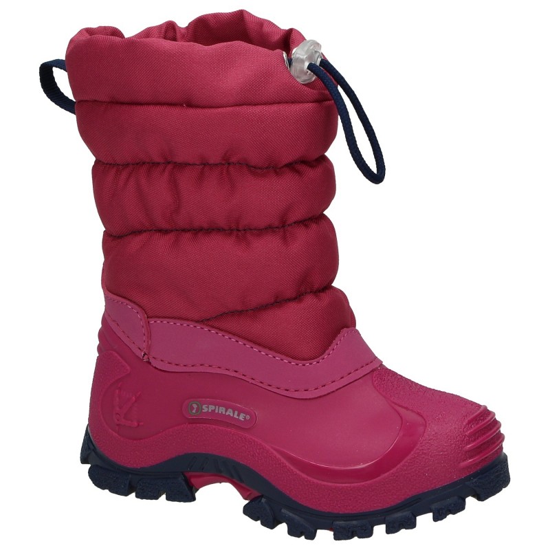 Zimski škornji za punce lila v roza barvi - Spirale