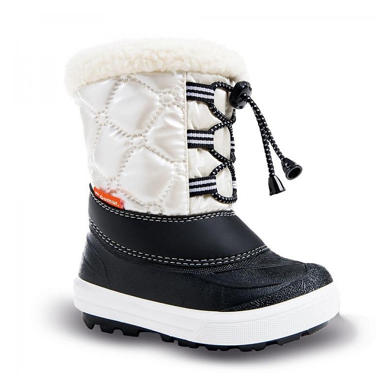 Zimski škornji za fantke z volno FURRY beli - Demar