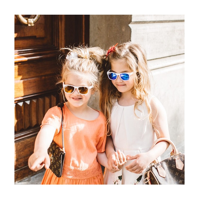 Polarizirane sunčane naočale za djecu VIP White - Gold - Shadez