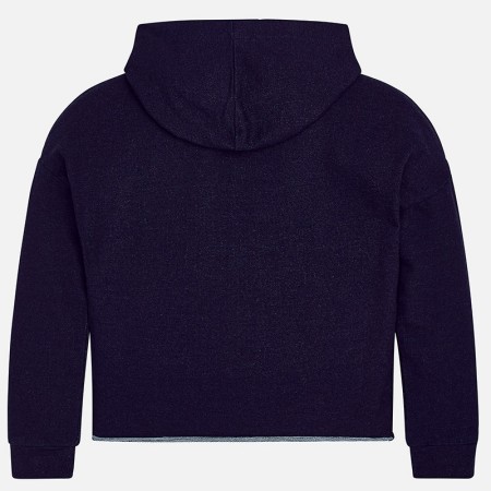 Lahek denim pulover s kapuco za punce - Mayoral