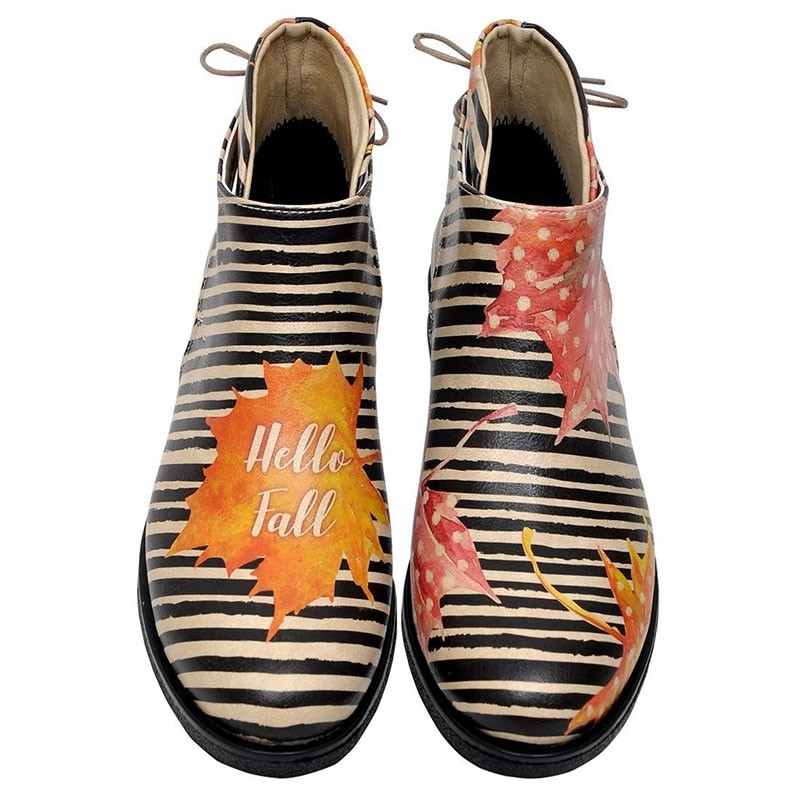 Gležnjače s podstavom - motiv za žene HELLO FALL - DOGO