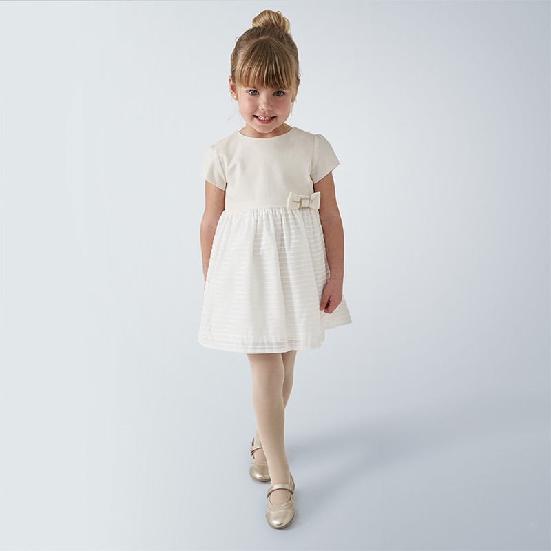 Svečana obleka za punce v beli barvi - Mayoral