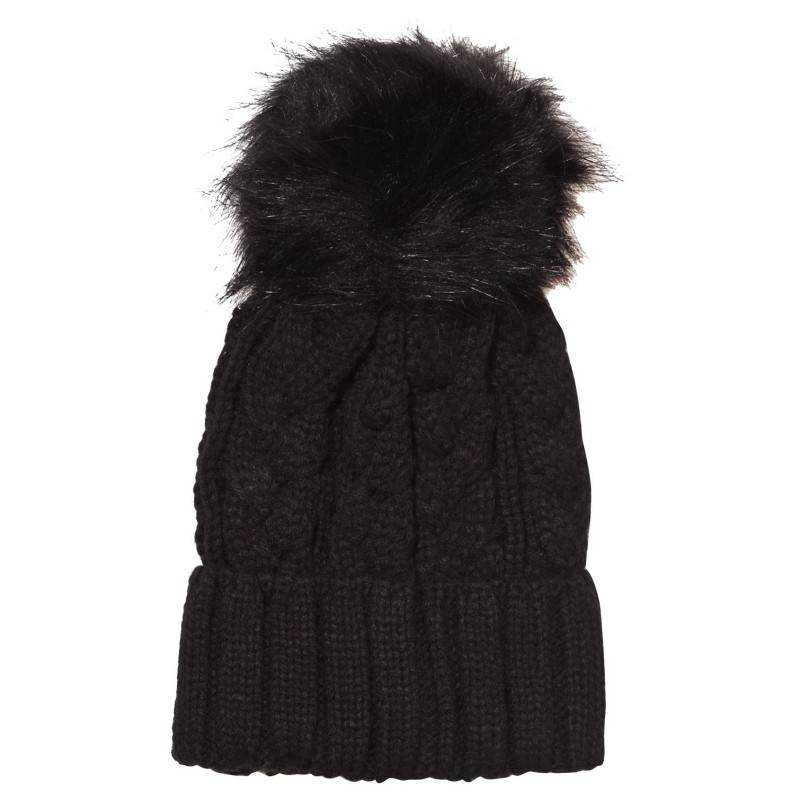 Komplet kapa in šal za punce v črni barvi - Mayoral