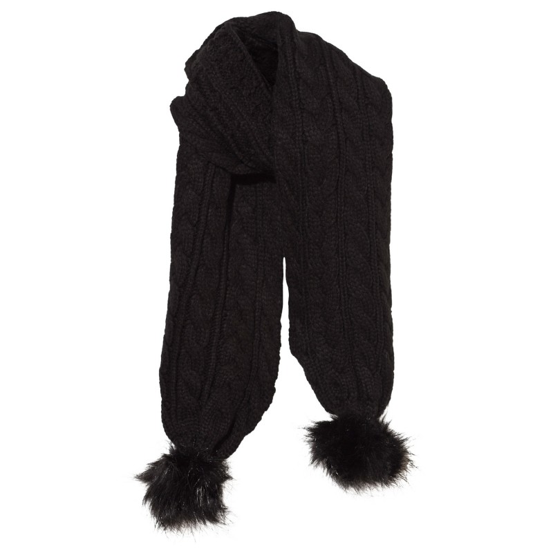 Komplet kapa in šal za punce v črni barvi - Mayoral
