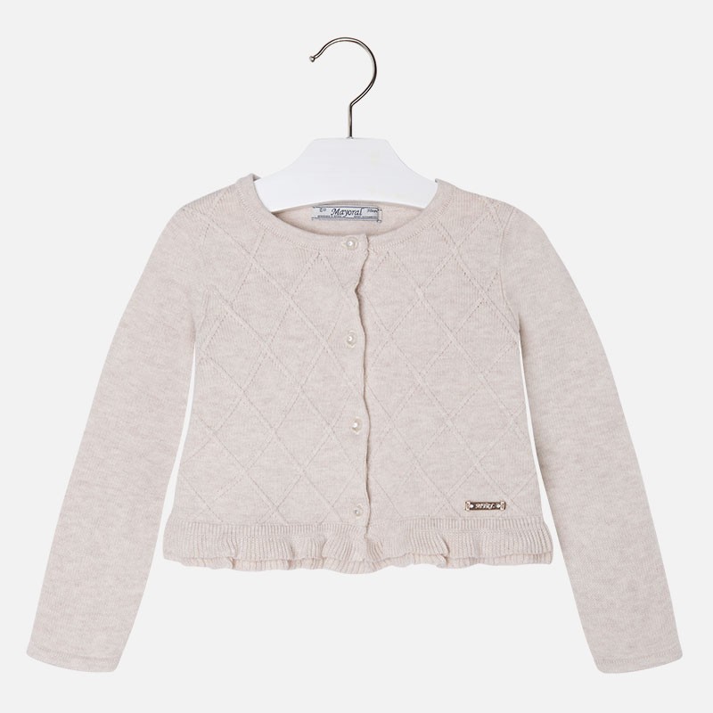 Pletena krajša jopica za punce - Mayoral
