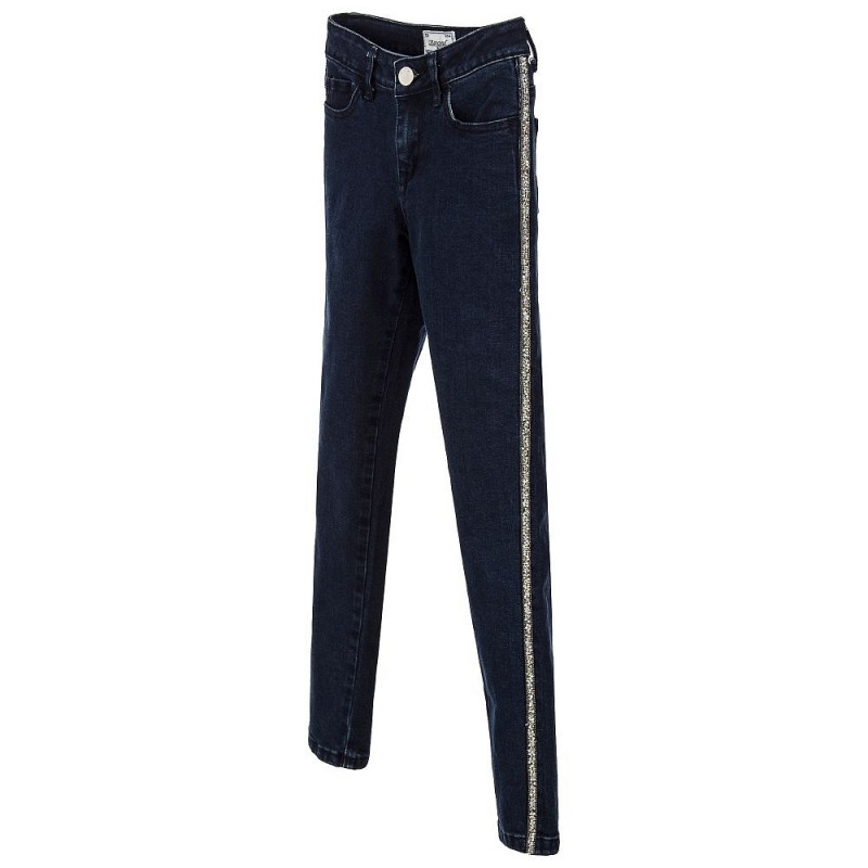 Jeans hlače z zlatim robom za punce - Mayoral