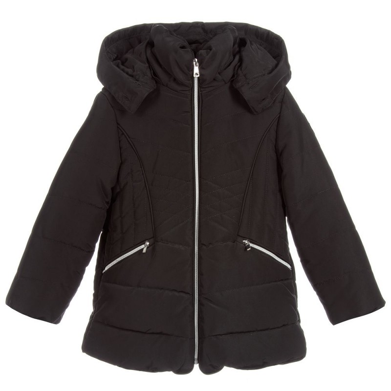 Črn zimski plašč za punce - Mayoral