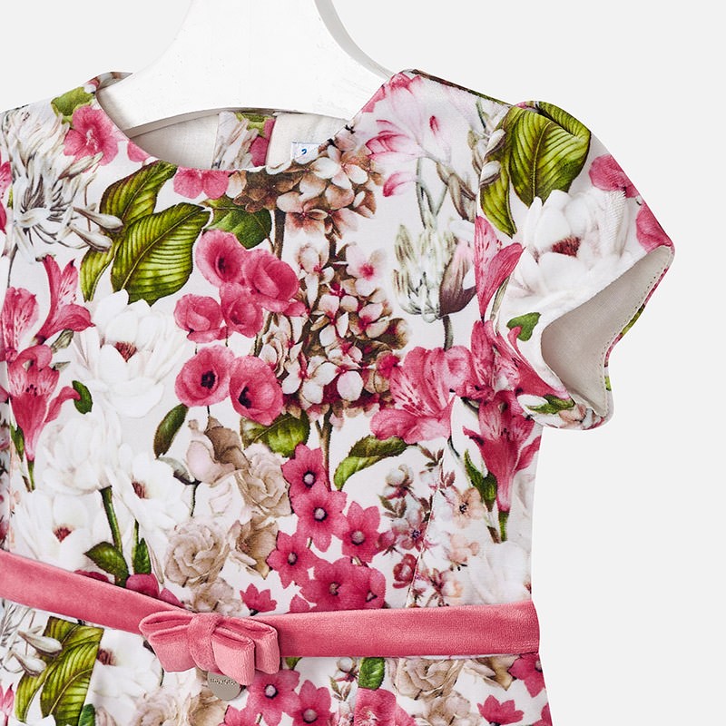 Cvjetna haljina od baršuna za cure - Mayoral