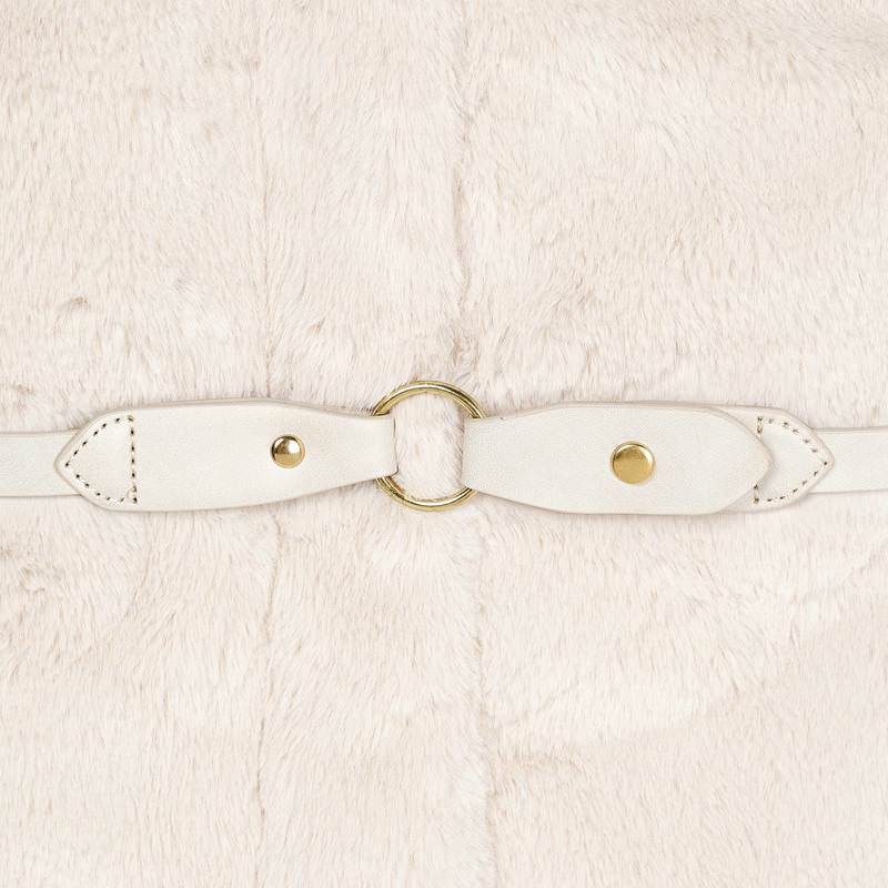 Brezrokavnik iz umetnega krzna s pasom za punce - Mayoral