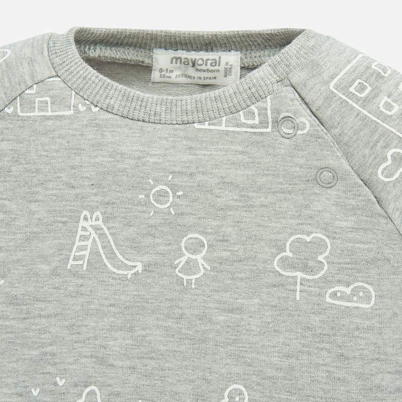 Športen komplet za fantke v sivo - zeleni kombinaciji - Mayoral