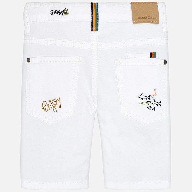 Bele jeans kratke hlače za fante - Mayoral
