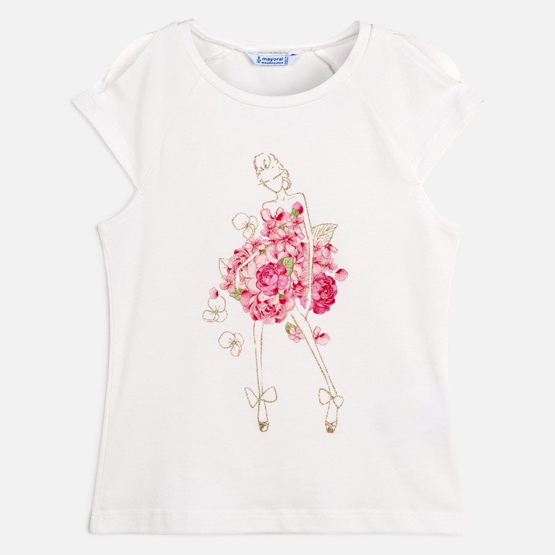 Mela majica s potiskom za punce - Mayoral