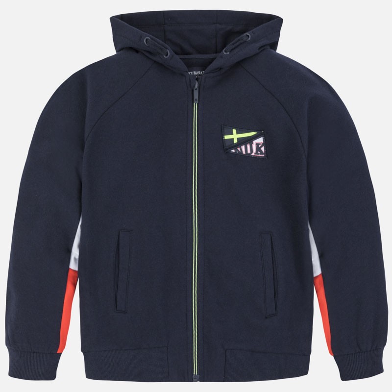 Jopica z skapuco in na zadrgo za fante v temno modri barvi - Mayoral