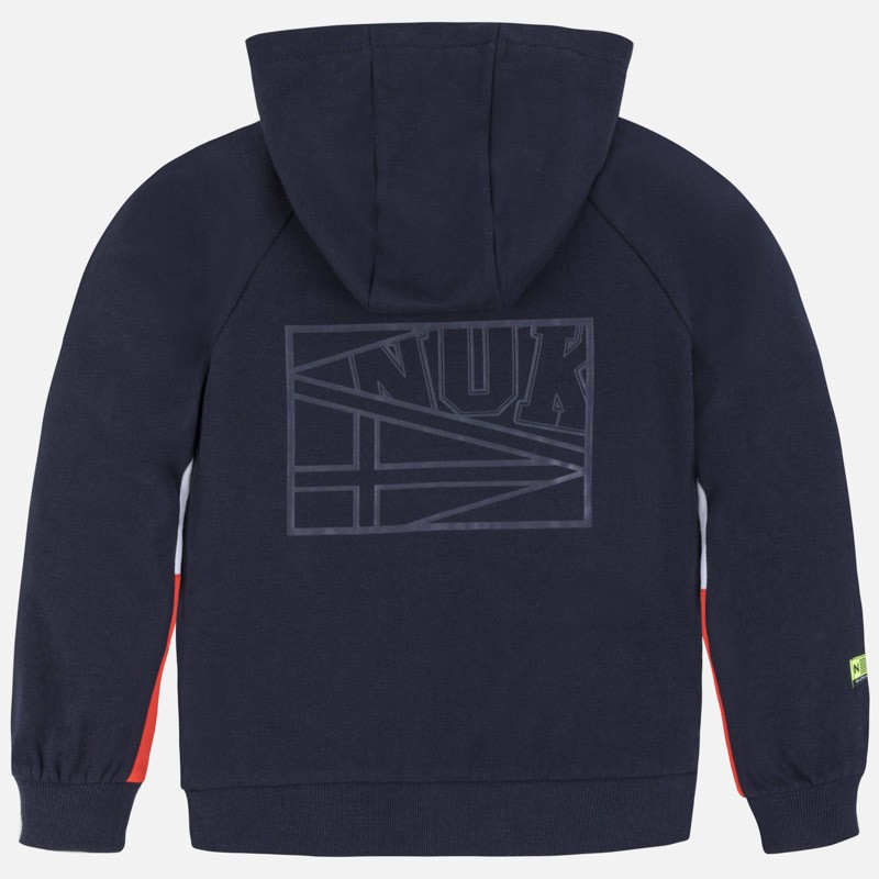 Jopica z skapuco in na zadrgo za fante v temno modri barvi - Mayoral