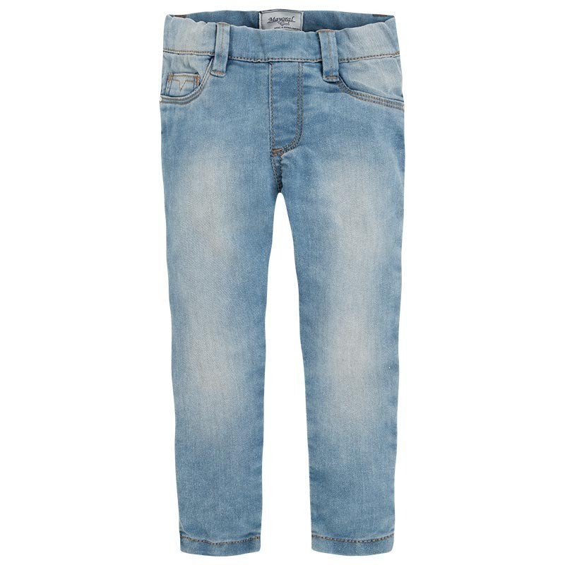 Pobeljene jeans legice za punce (077-031) - Mayoral