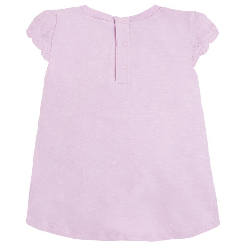 Majica s kratkimi rokavi za punčke Basic v barvi lila - Mayoral