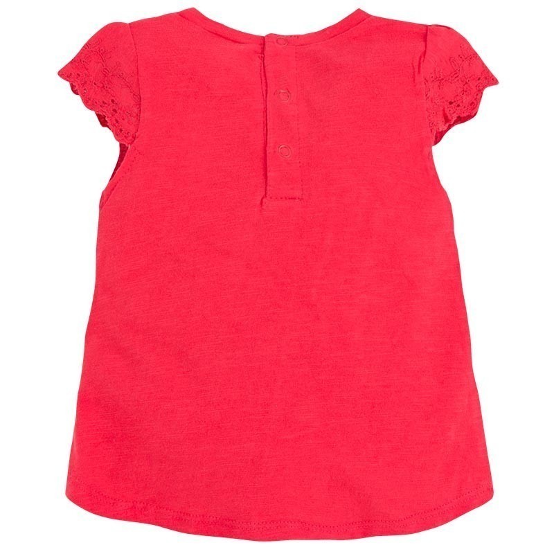 Majica s kratkimi rokavi za punčke Basic v rdeči barvi - Mayoral