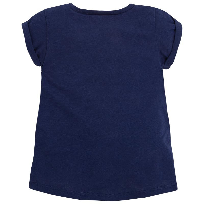 Majica s kratkimi rokavi za punce Basic Indigo - Mayoral
