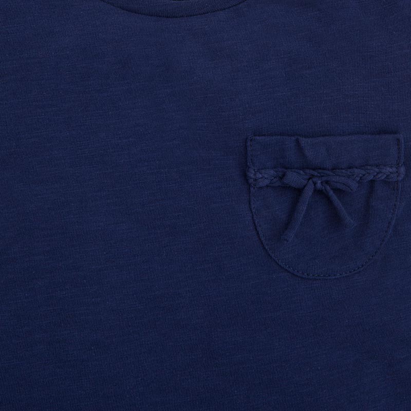 Majica s kratkimi rokavi za punce Basic Indigo - Mayoral