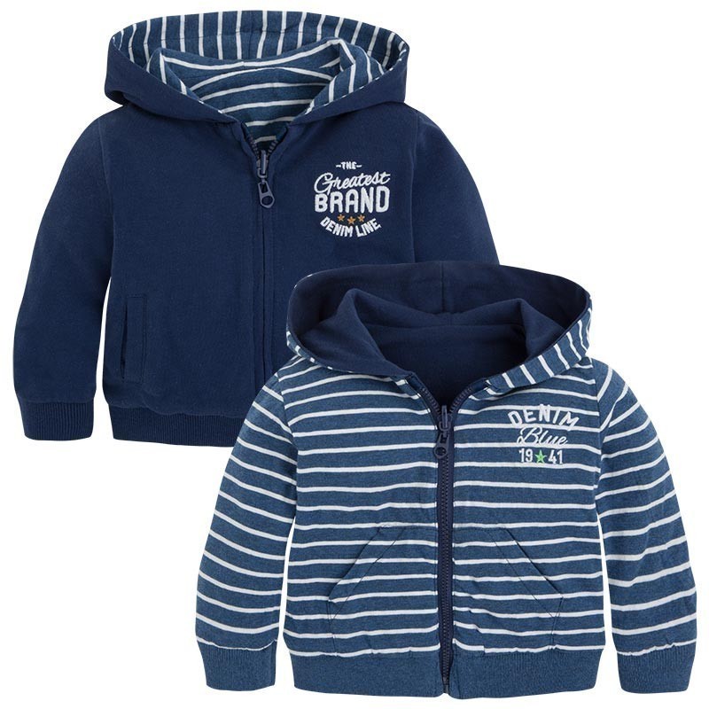 Obojestranski pulover s kapuco za dečke (1437-030) - Mayoral