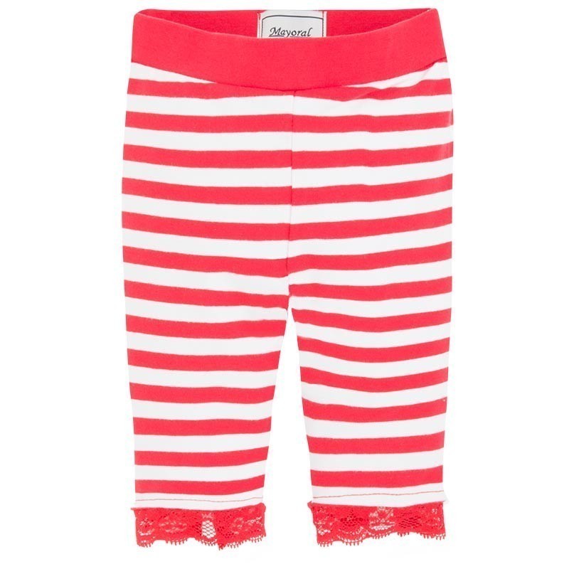 Rdeče-bele črtaste legice za deklice (1749-026) - Mayoral