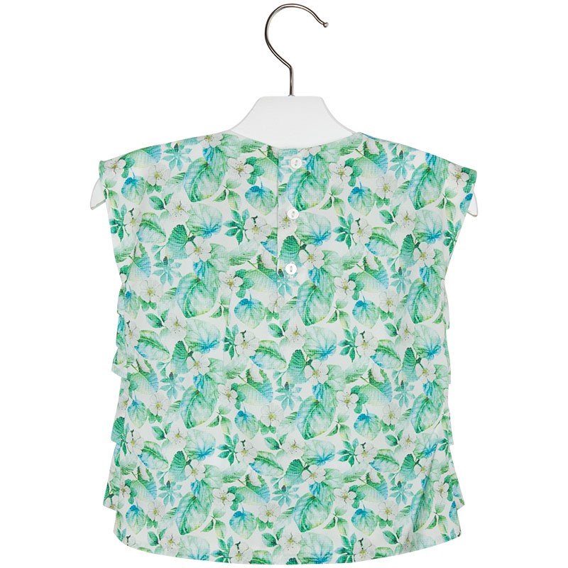 Rožasta majica z naborki za punce - Mayoral