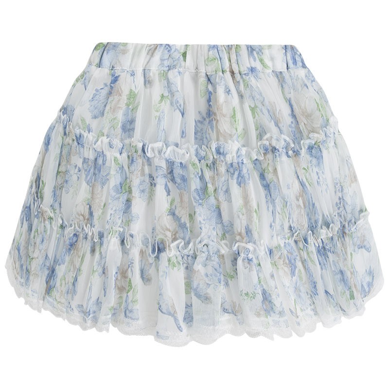 Lahkotno poletno krilce s čipko in volančki za punce - Mayoral.