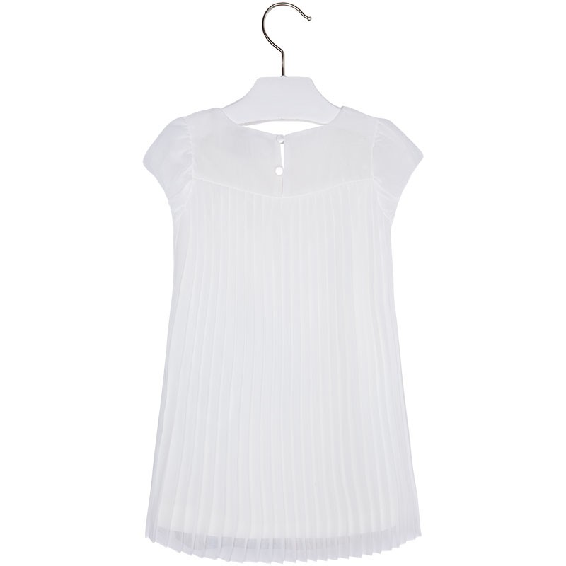 Obleka s potiskom metulja in cvetja v svetlo modri barvi - Mayoral