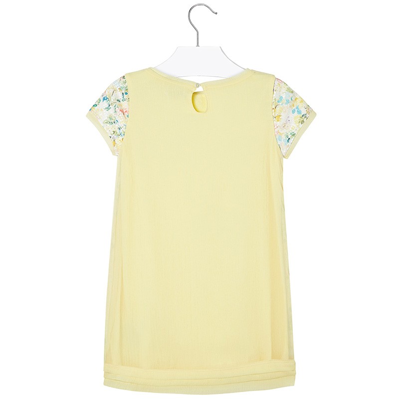 Rumena obleka z bleščicami za punce - Mayoral