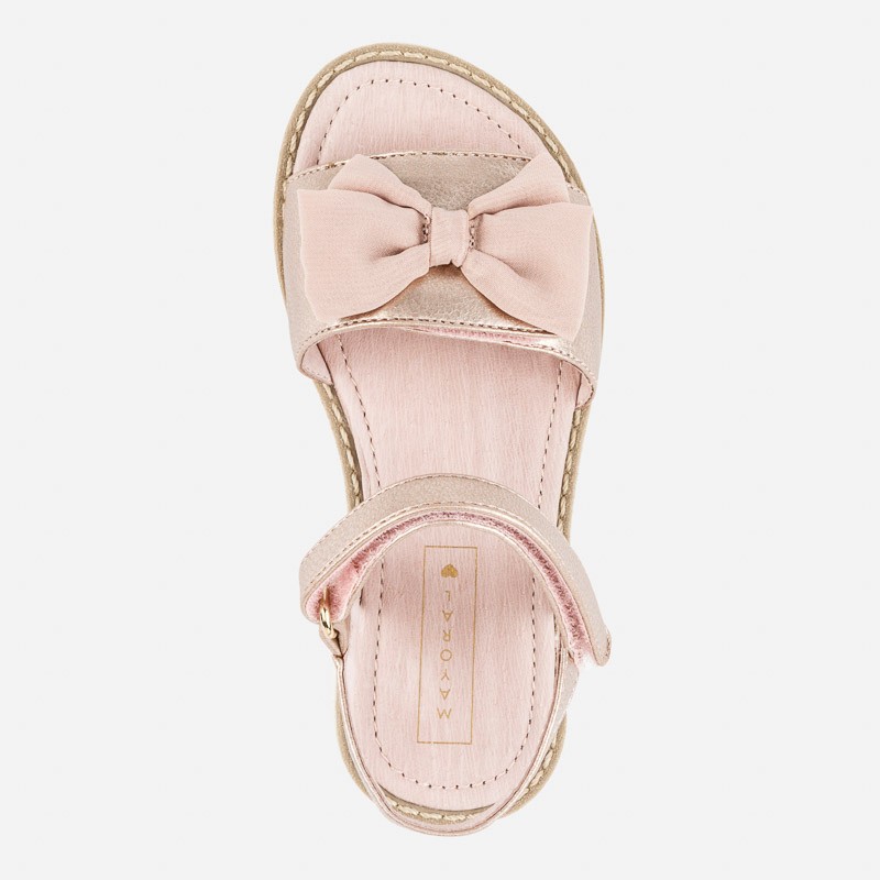 Usnjeni sandali na ježka za punce v roza barvi - Mayoral