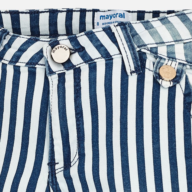 Črtaste kratke hlače za punce - Mayoral