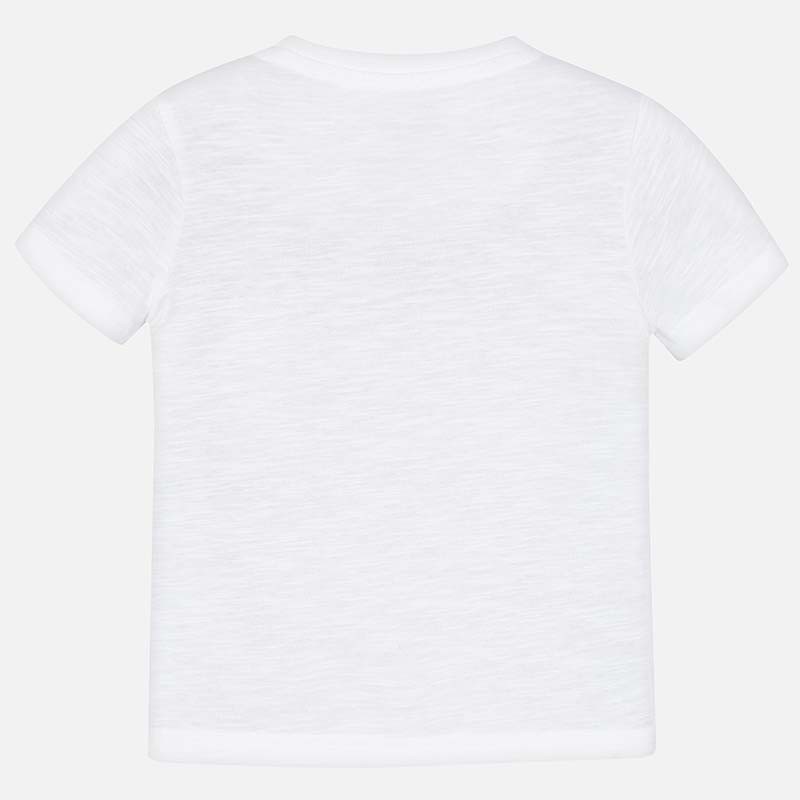 Bela majica s potiskom za fante - Mayoral