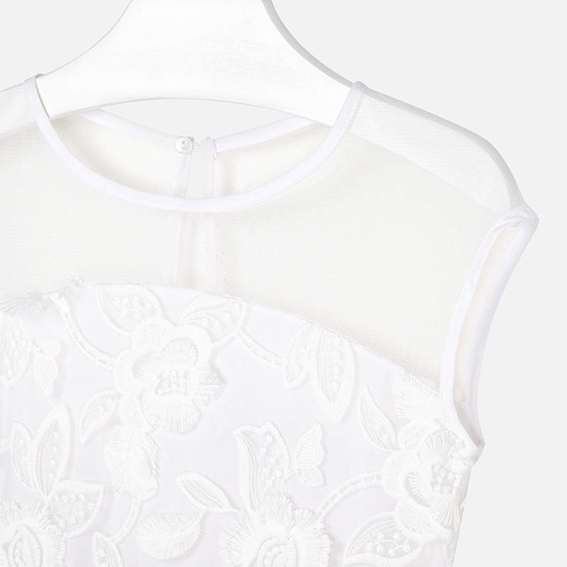 Bela svečana obleka za punce - Mayoral