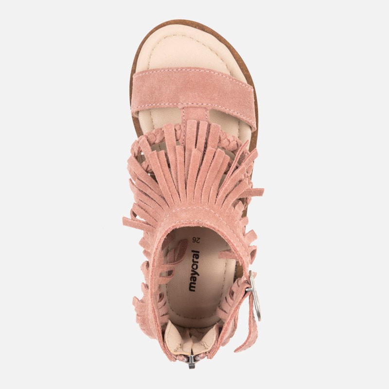 Usnjeni sandali na zadrgo za punce - Mayoral