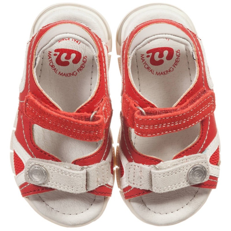 Odprti sandali za fante v rdeči barvi - Mayoral