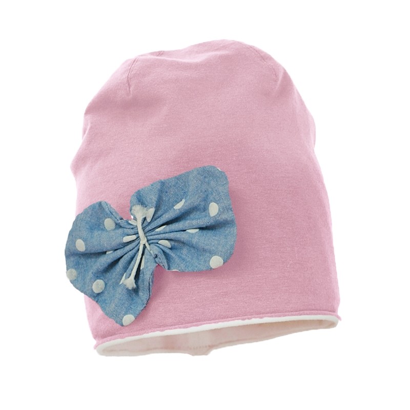 Roza bombažna kapa EMI za punce - Pupill