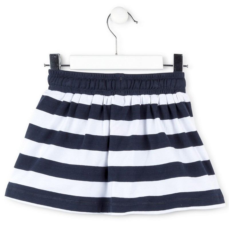 Bombažno krilo v mornarskih barvah za punce - Losan