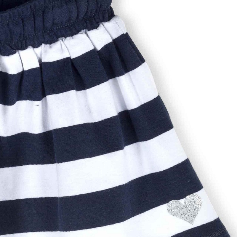 Bombažno krilo v mornarskih barvah za punce - Losan