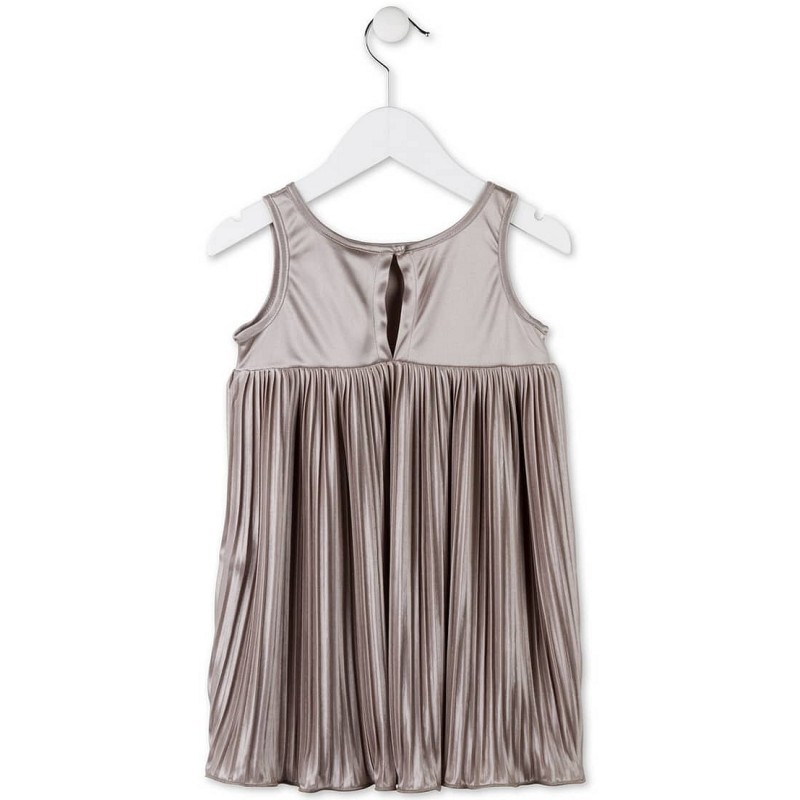 Zlata plisirana obleka iz satena za punce - Losan