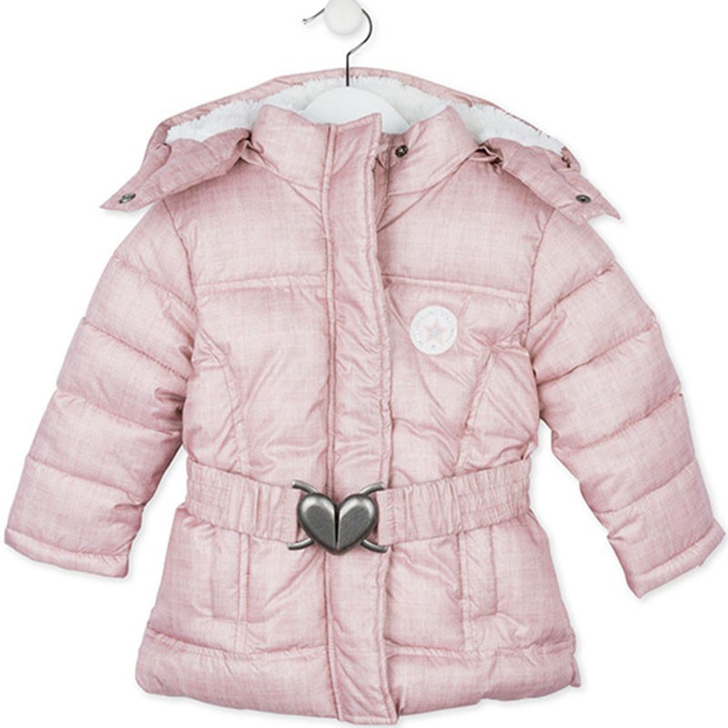 Podstavljena zimska jakna PINK CAMOUFLAGE za cure glavna - Losan