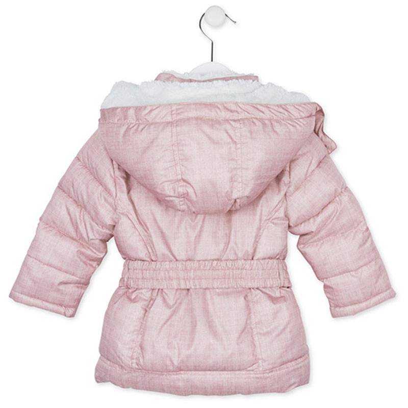 Podstavljena zimska jakna PINK CAMOUFLAGE za cure leđa - Losan