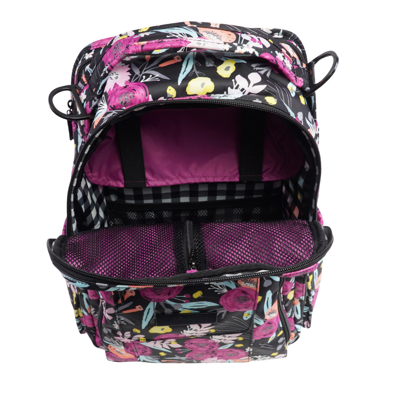 Previjalni nahrbtnik za dojenčke Be Right Back BLACK AND BLOOM notranjost - Ju Ju Be