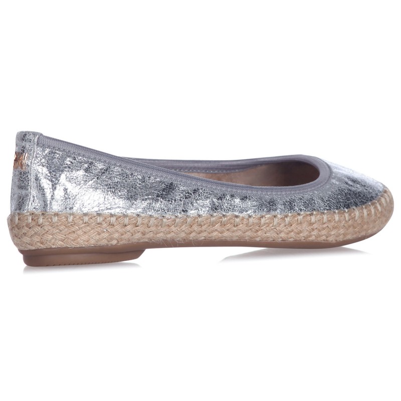 Balerinke za ženske Gigi Cracked Silver - Butterfly Twists