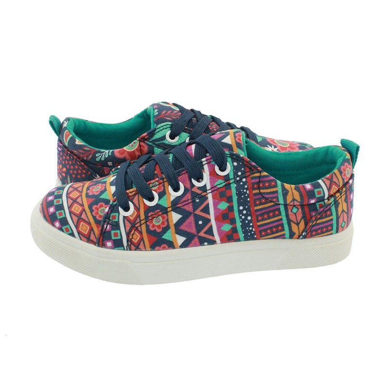 Superge na vezalko za punce Big Choice v potisku Boho - Chooze