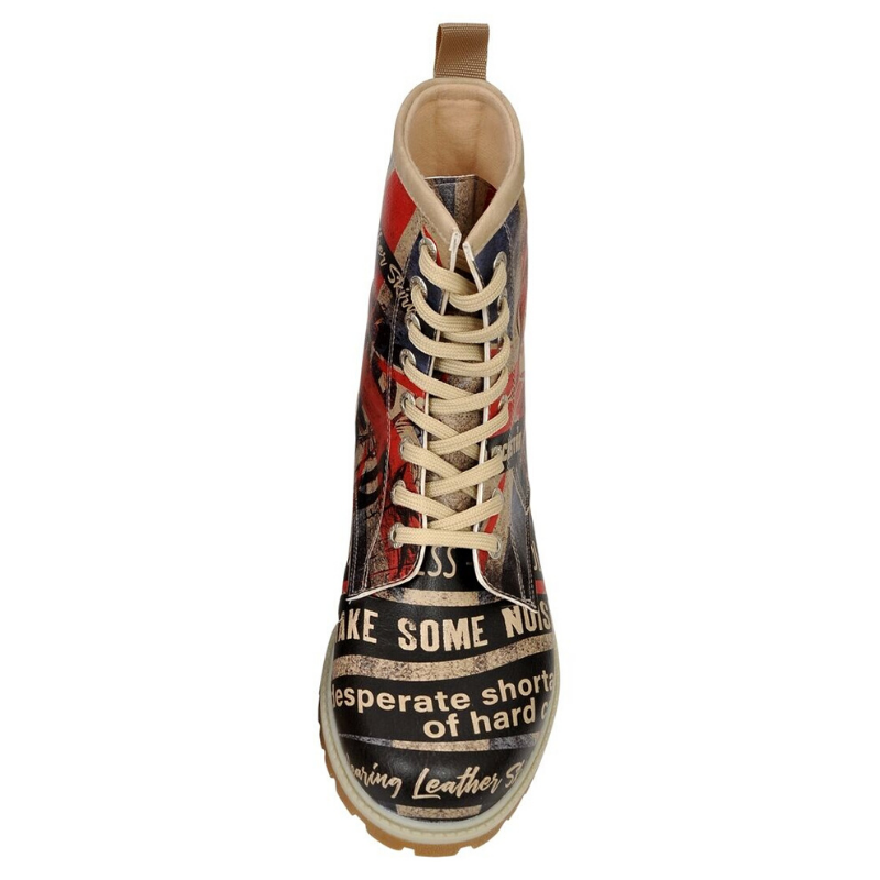 Gležnjače s podstavom - motiv BRITISH PUNK - DOGO