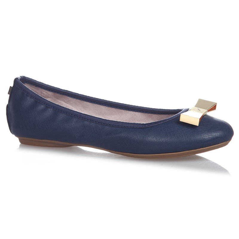 Balerinke s spominsko peno za ženske CHLOE Navy - Butterfly Twists