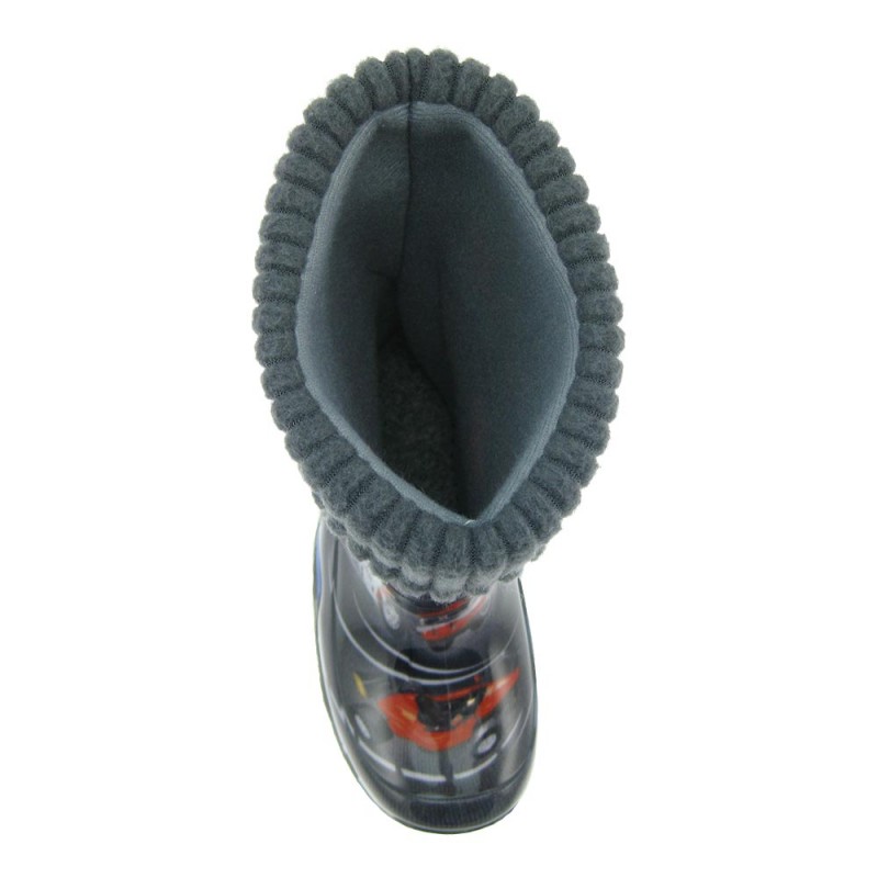 Dežni škornji z toplim vložkom v potisku avtoceste - Demar